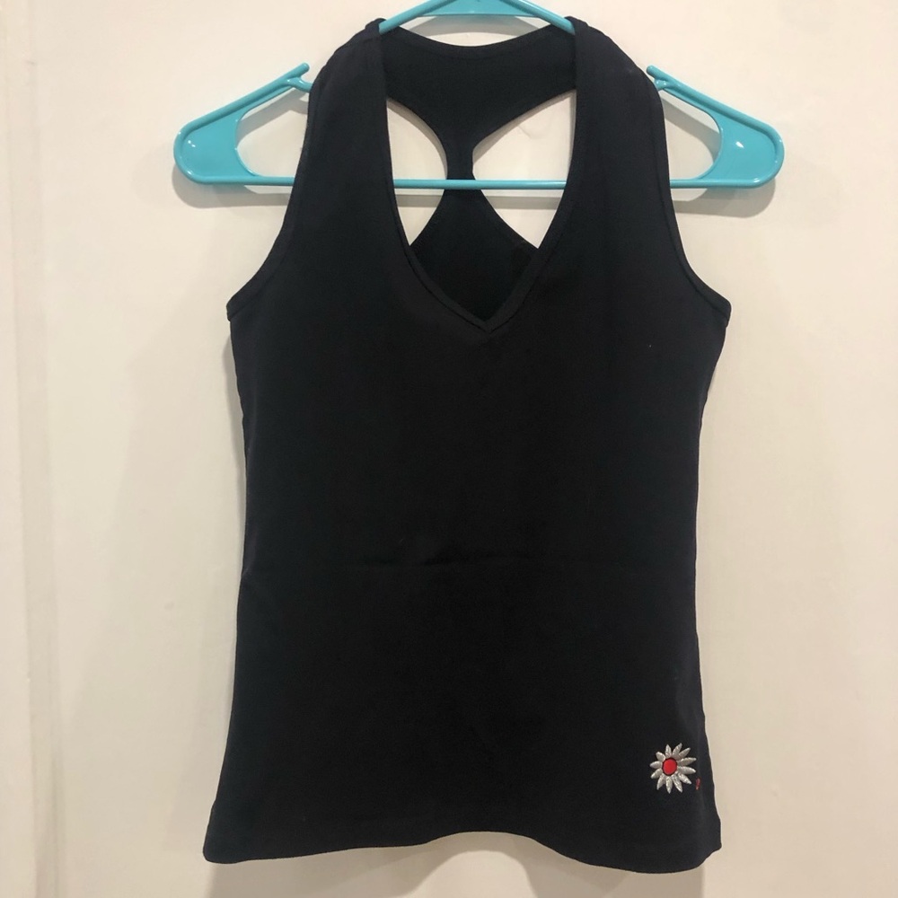 BOX 📦 LISTING! Black Heart Embroidered Women's workout Top 🎉SEE BOX LISTING!